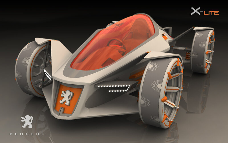Peugeot X-Lite concept vehicle