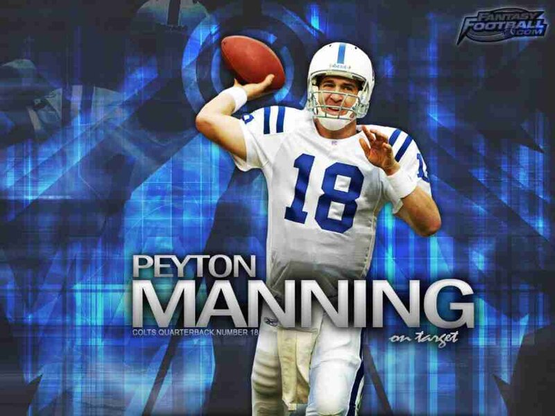 Peyton Manning Throwing Football