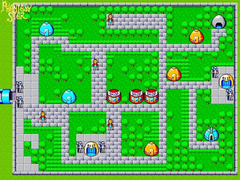 Phantasy Star game map
