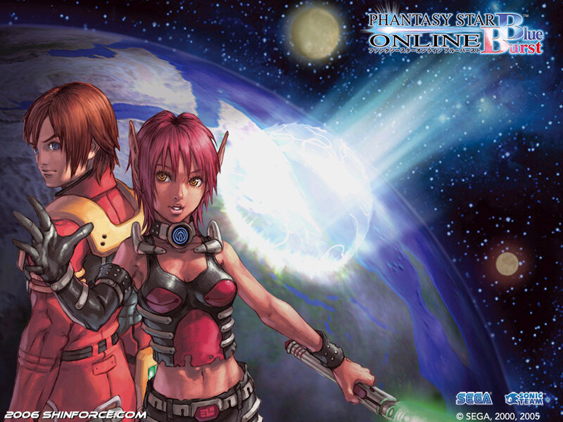 Phantasy Star Online Blue Burst artwork