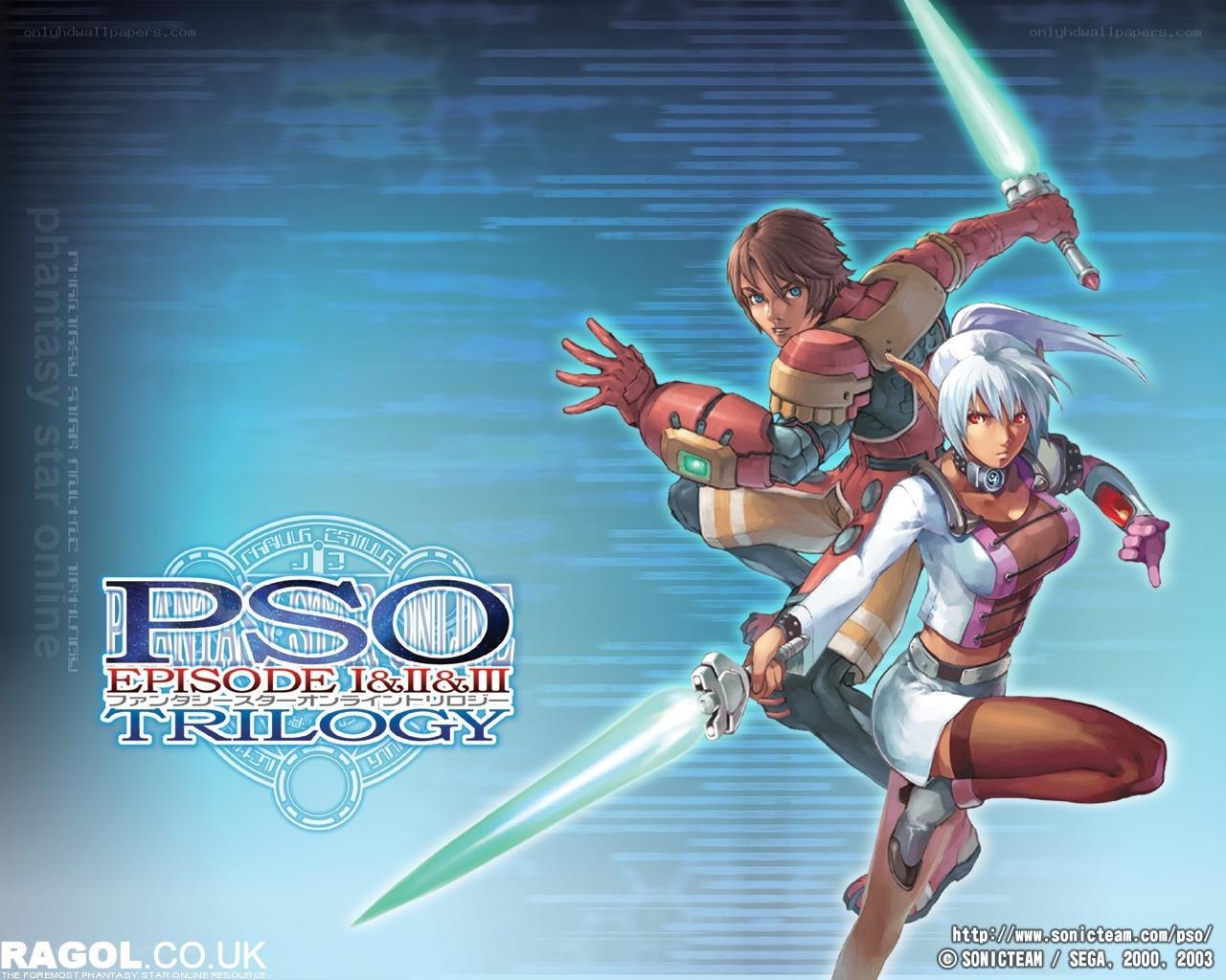 Phantasy Star Online Trilogy artwork