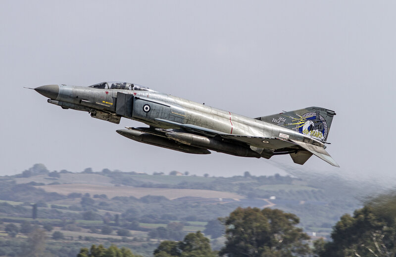 Phantom II jet in flight