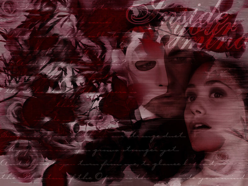 Phantom of the Opera lyrics collage