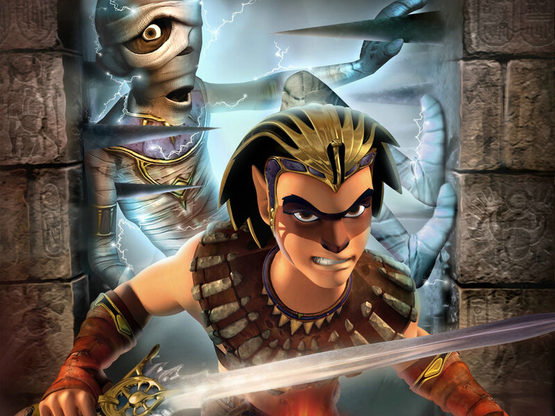 Pharaoh's battle with a mummy