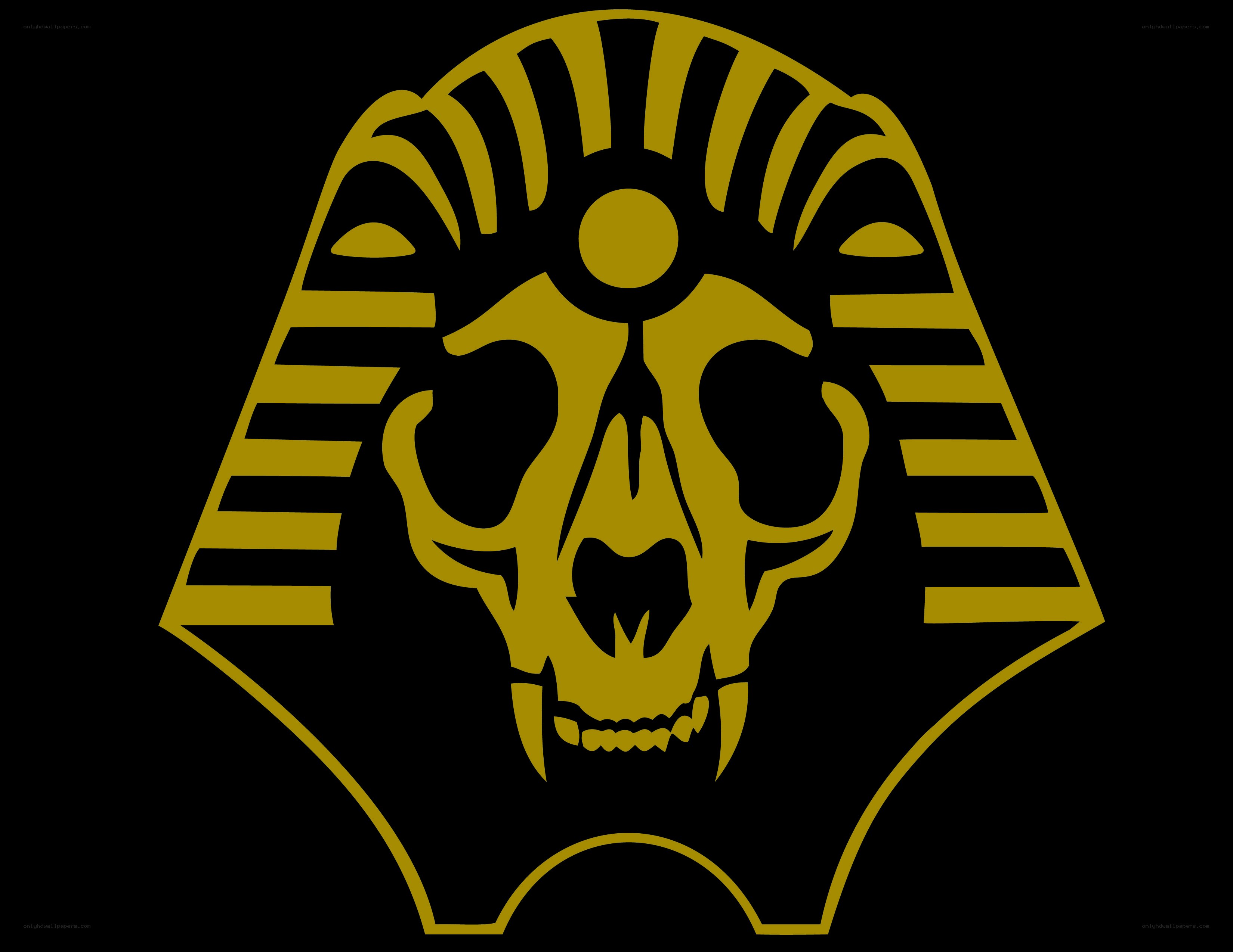 pharaoh skull logo