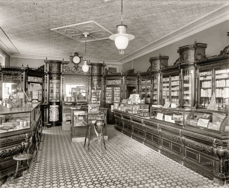 Pharmacy Interior — Black