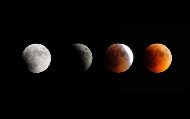 Phases of a lunar eclipse