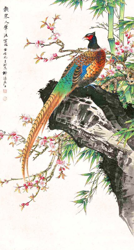Pheasant on a Rock