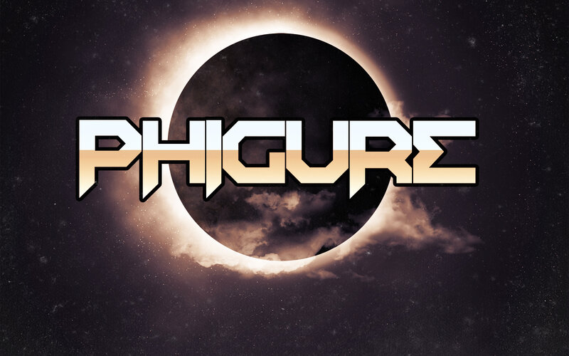 Phigure logo with eclipse