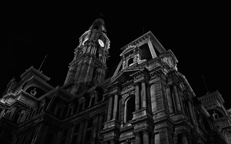 Philadelphia City Hall at night
