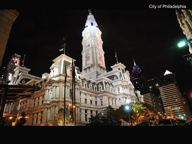 Philadelphia City Hall at night