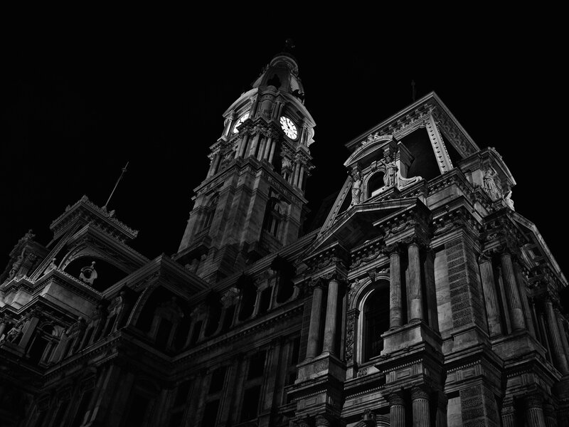 Philadelphia City Hall at night