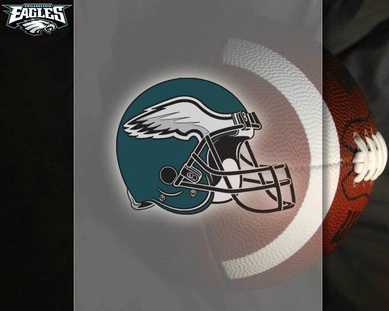 Philadelphia Eagles football helmet