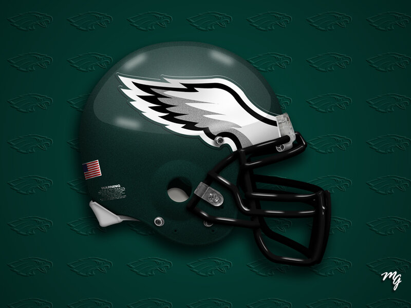 Philadelphia Eagles helmet