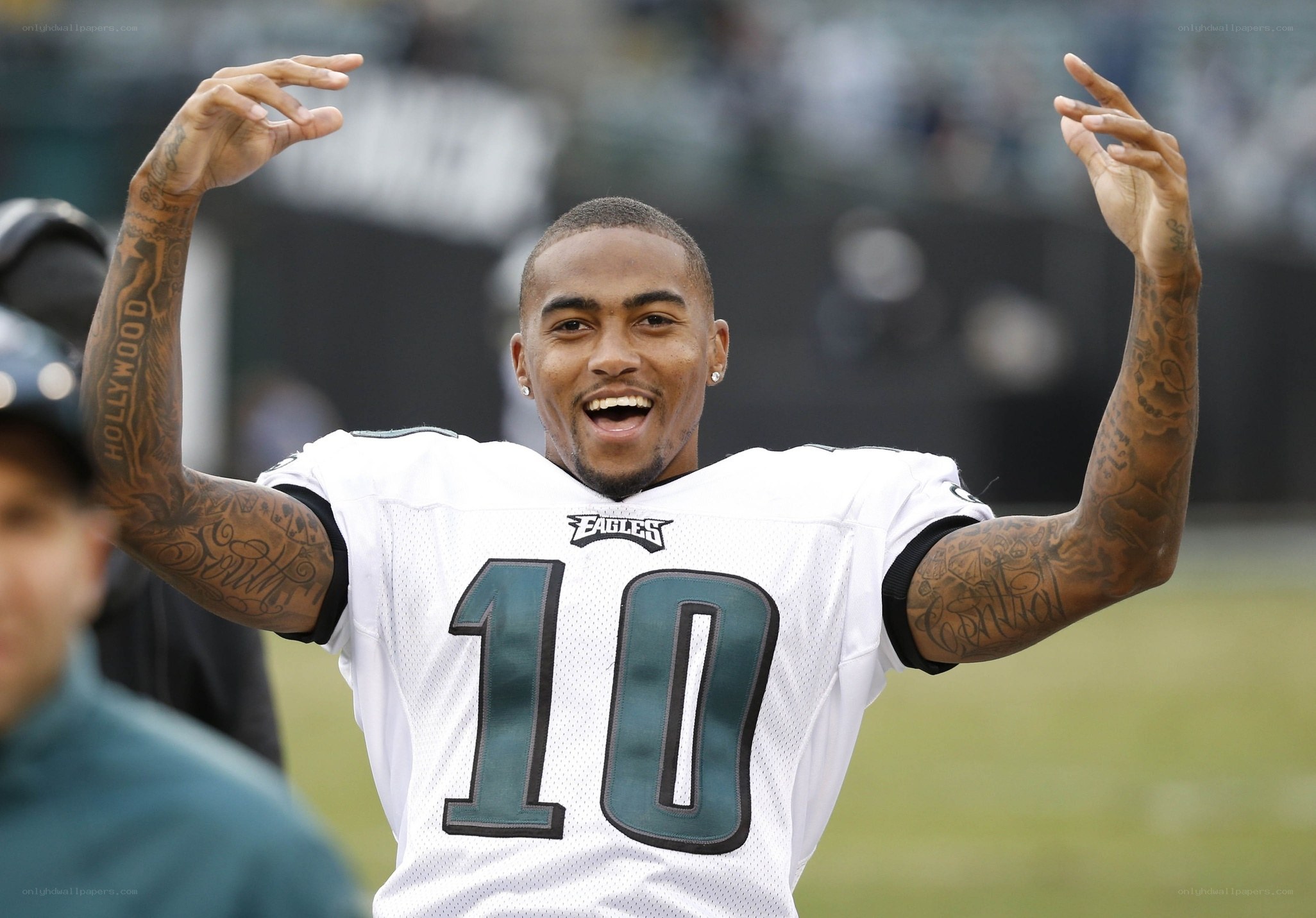 Philadelphia Eagles player celebrating