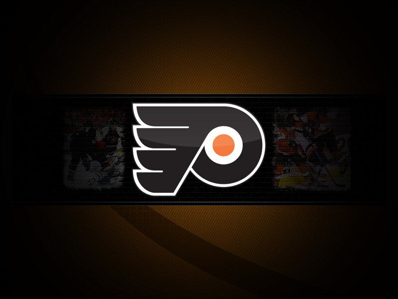 Philadelphia Flyers Logo — Black, Dramatic