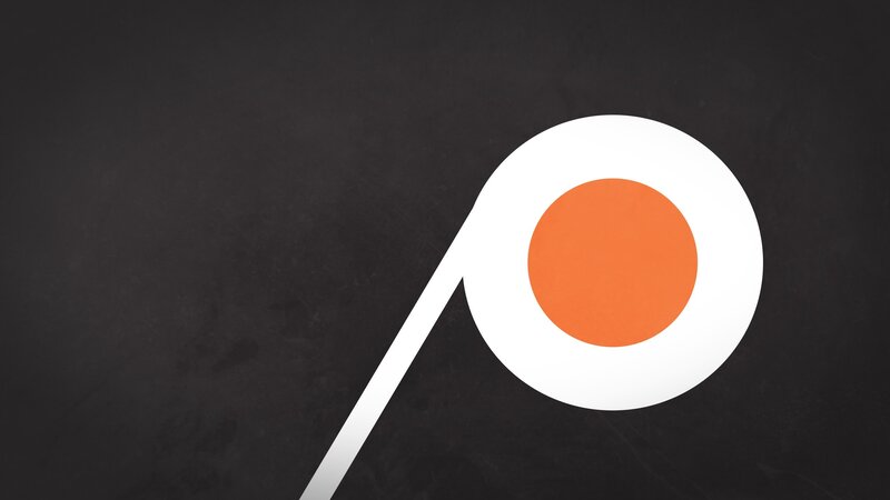 Philadelphia Flyers Logo — Black, Minimalist