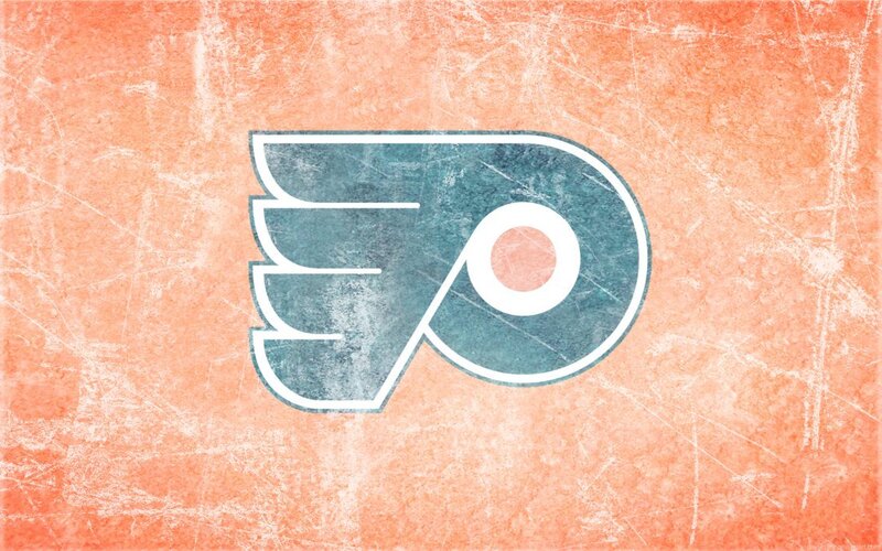 Philadelphia Flyers logo on textured background