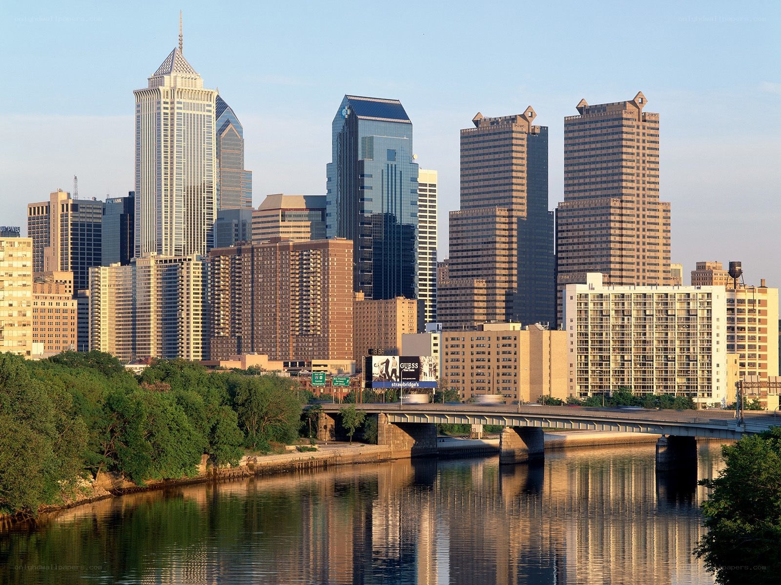 Philadelphia skyline at dawn