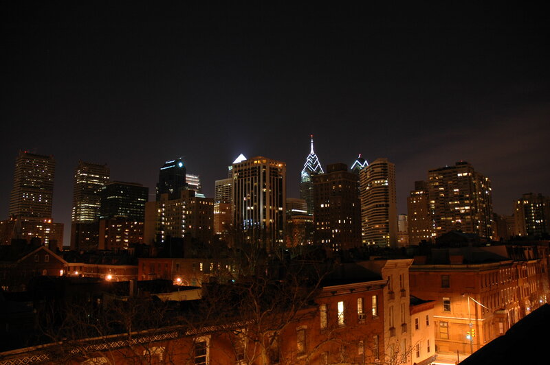 Philadelphia skyline at night