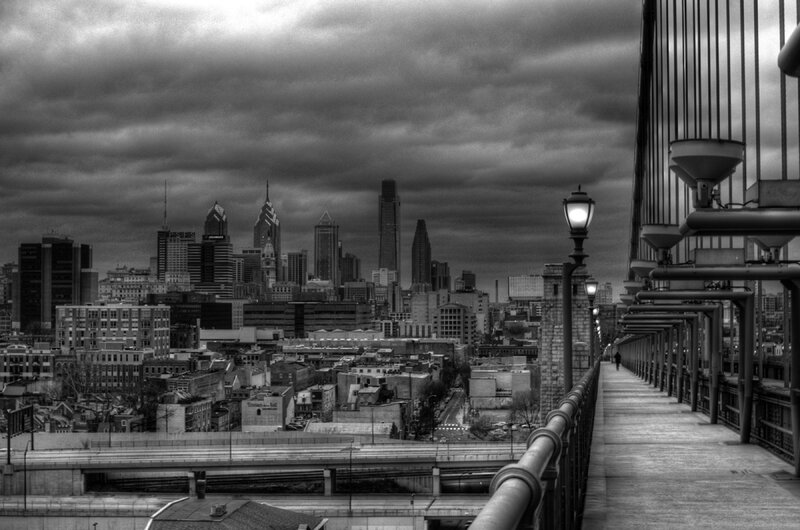 Philadelphia Skyline — Black