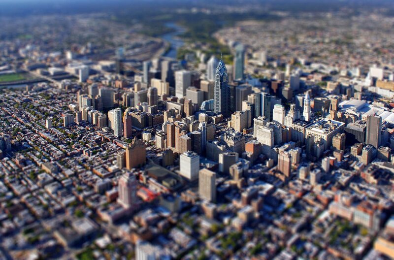 Philadelphia Skyline — Gray
