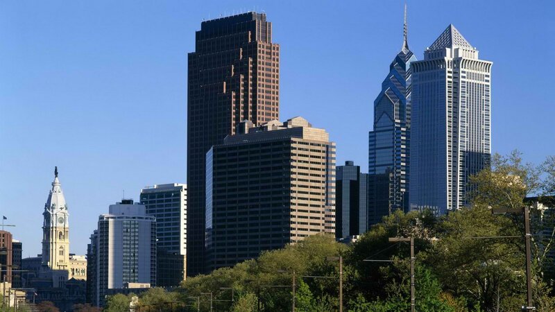 Philadelphia skyline on a clear day
