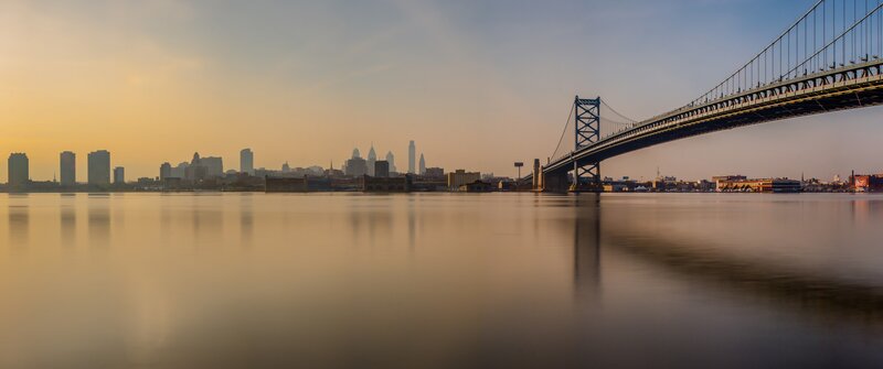 Philadelphia Skyline — Yellow