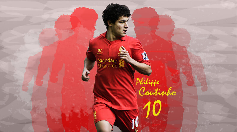 Philippe Coutinho in Liverpool kit