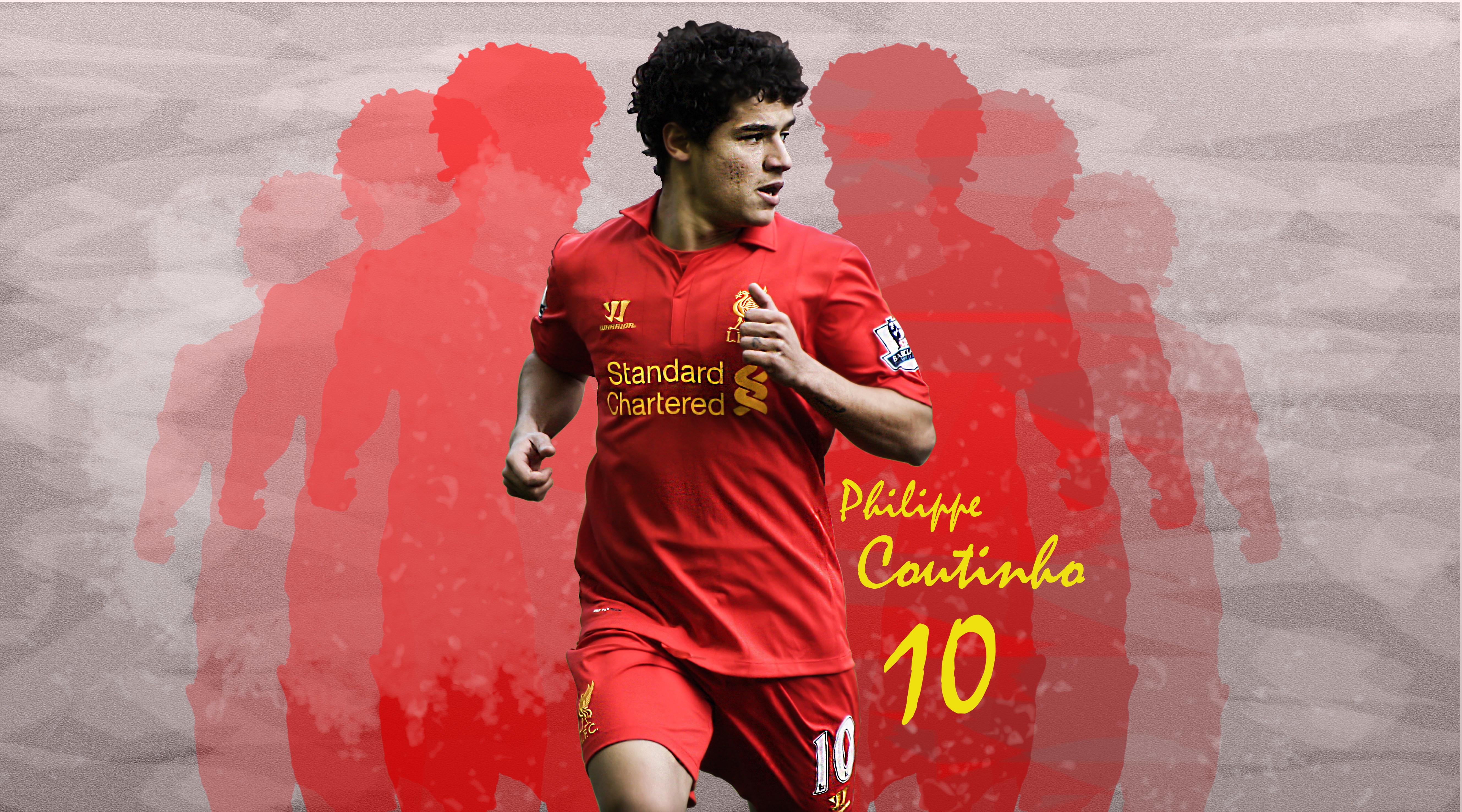 Philippe Coutinho in Liverpool kit