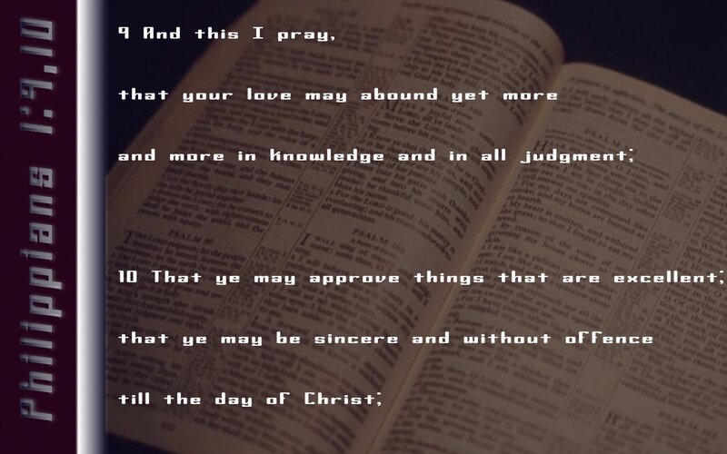Philippians 1:9-10 scripture