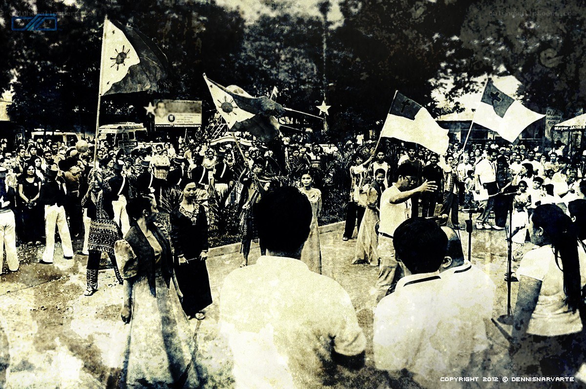 Philippine flag parade