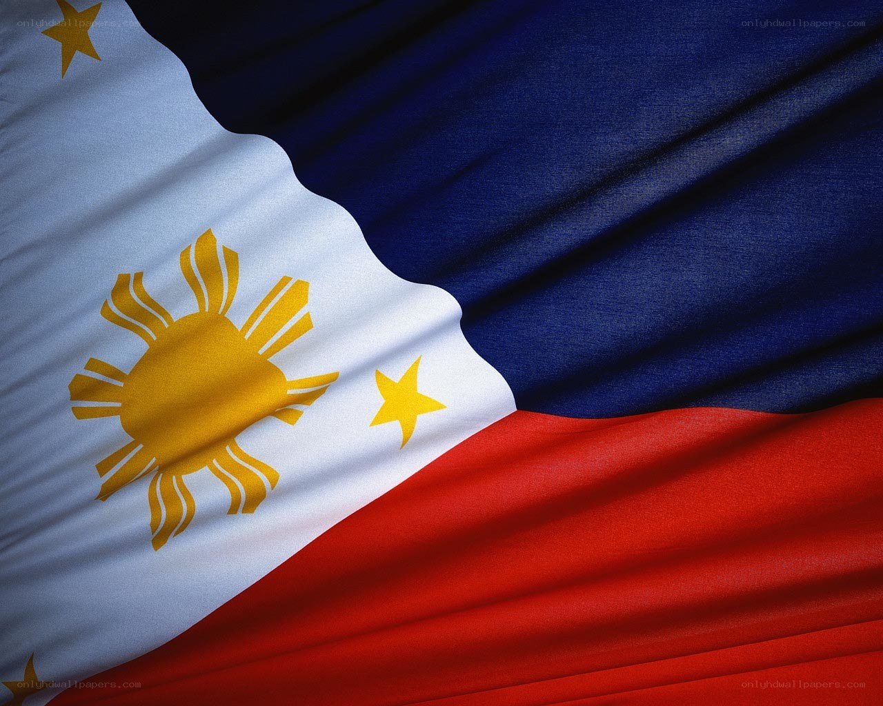 Philippine flag waving