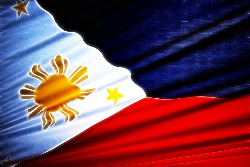 Philippine flag with artistic effect