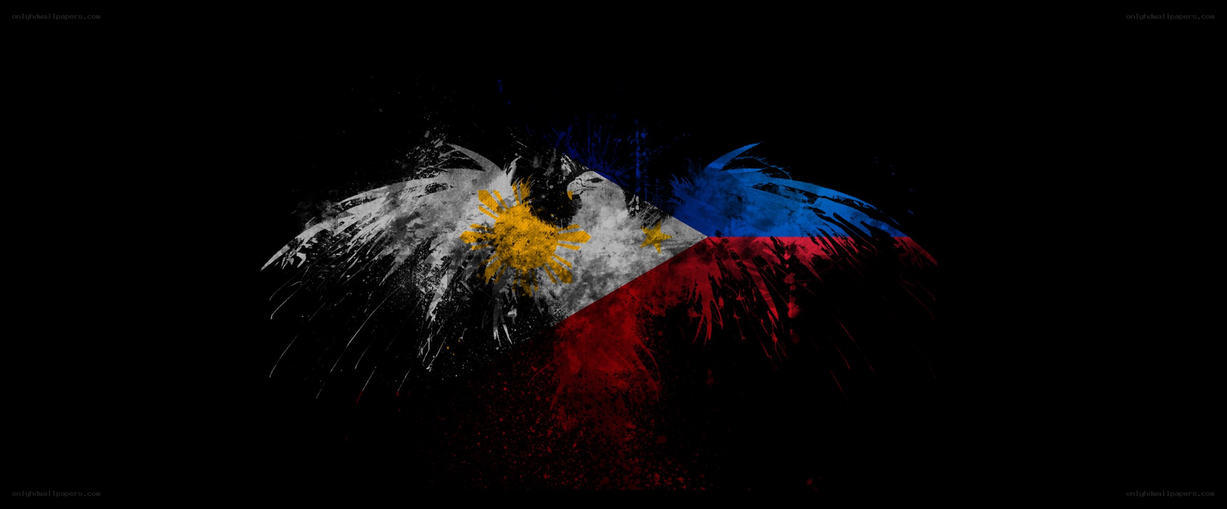 Philippine flag with eagle wings