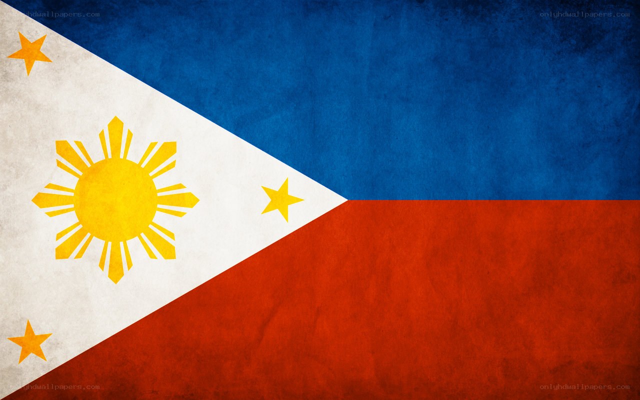 Philippine flag with textured look