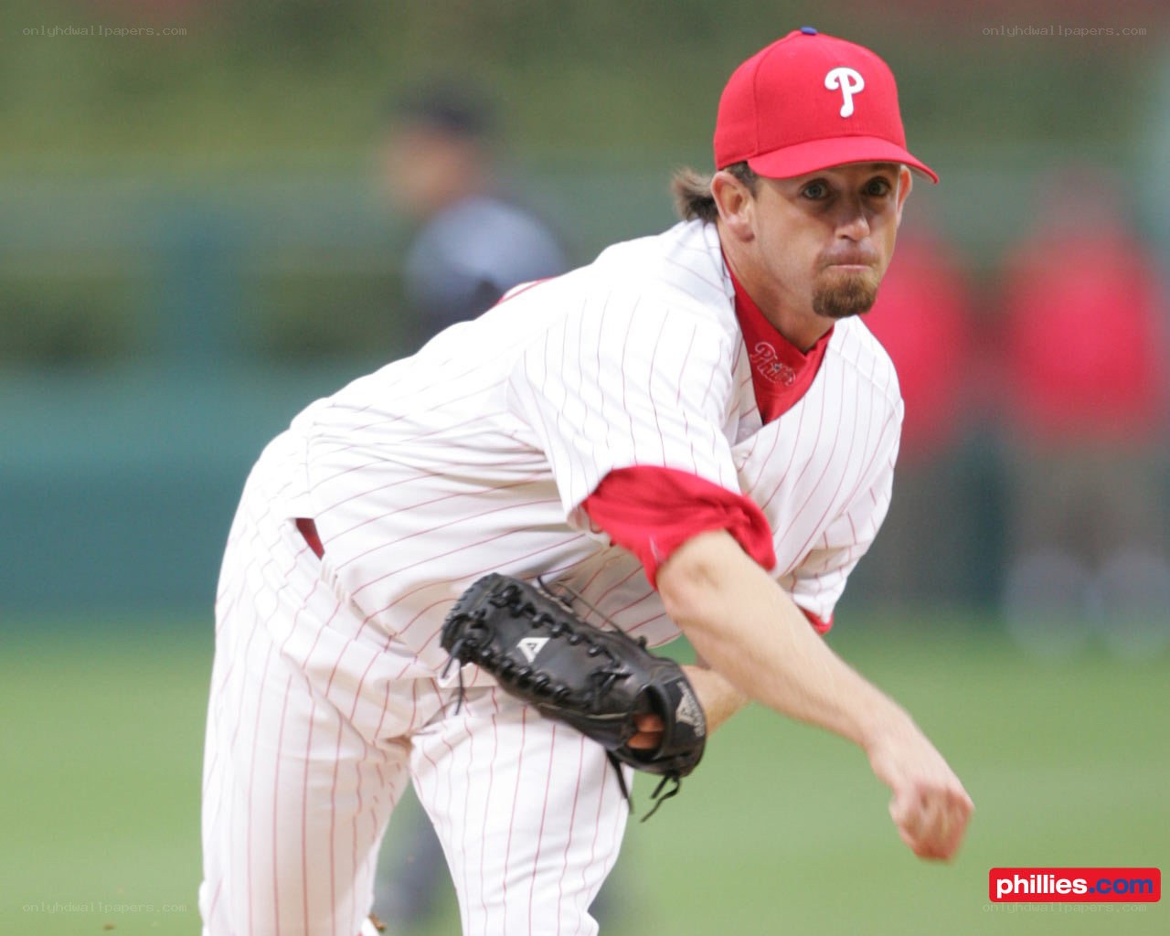 Phillies pitcher in action