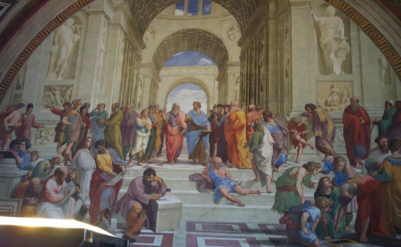 Philosophers in a Hall — White