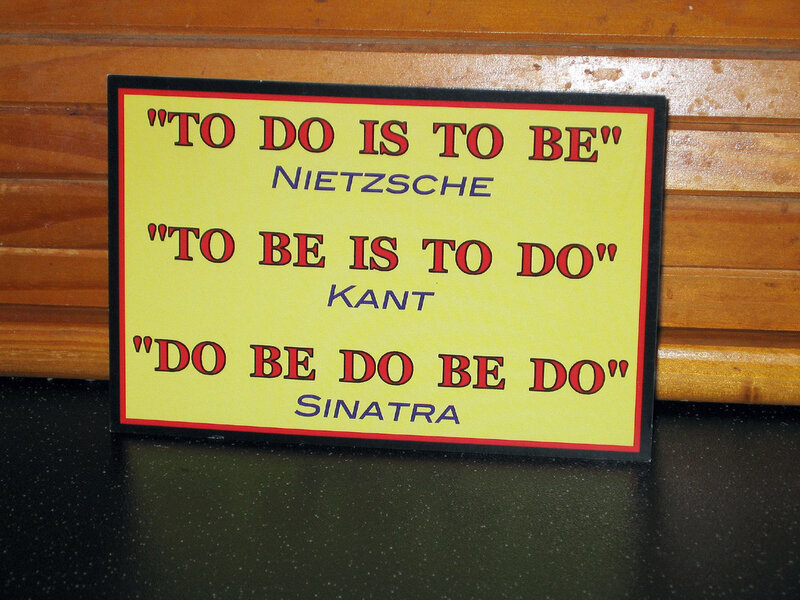 philosophical quote sign