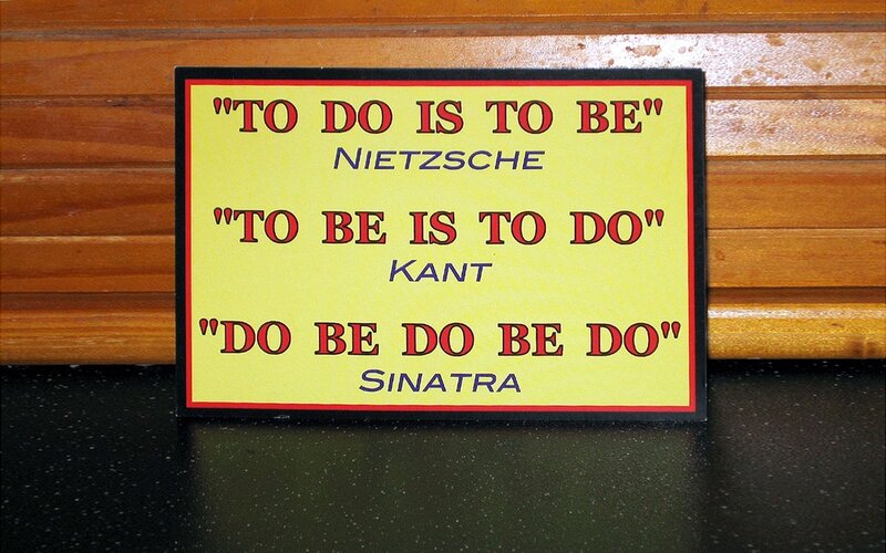 philosophy quote sign