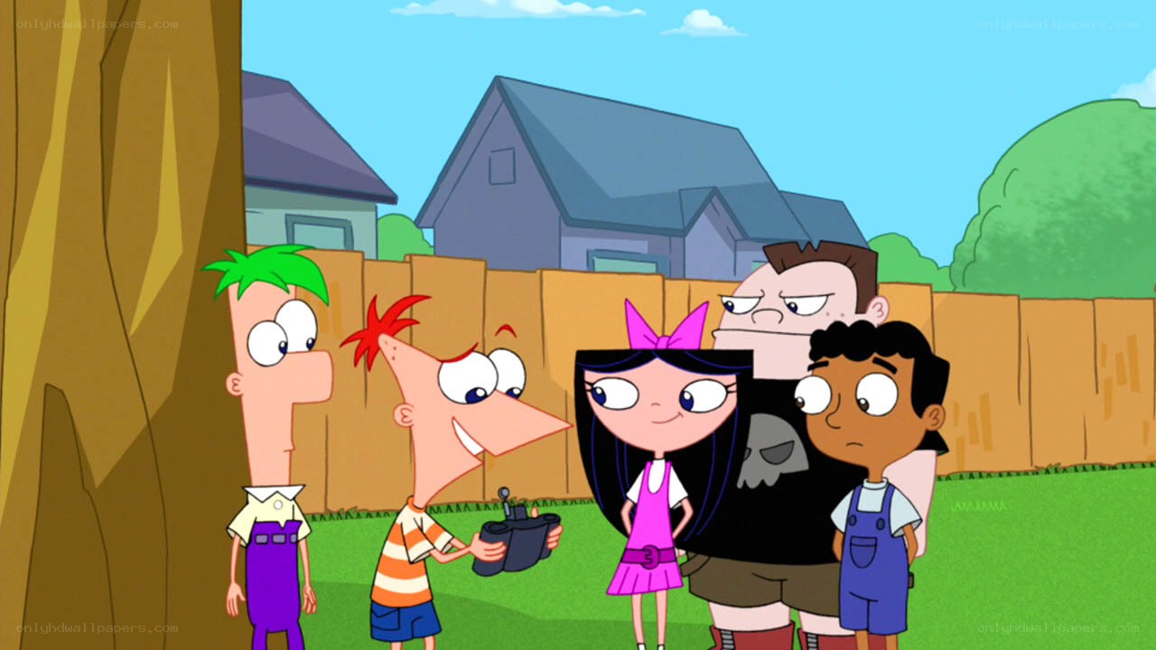 Phineas and Ferb with friends