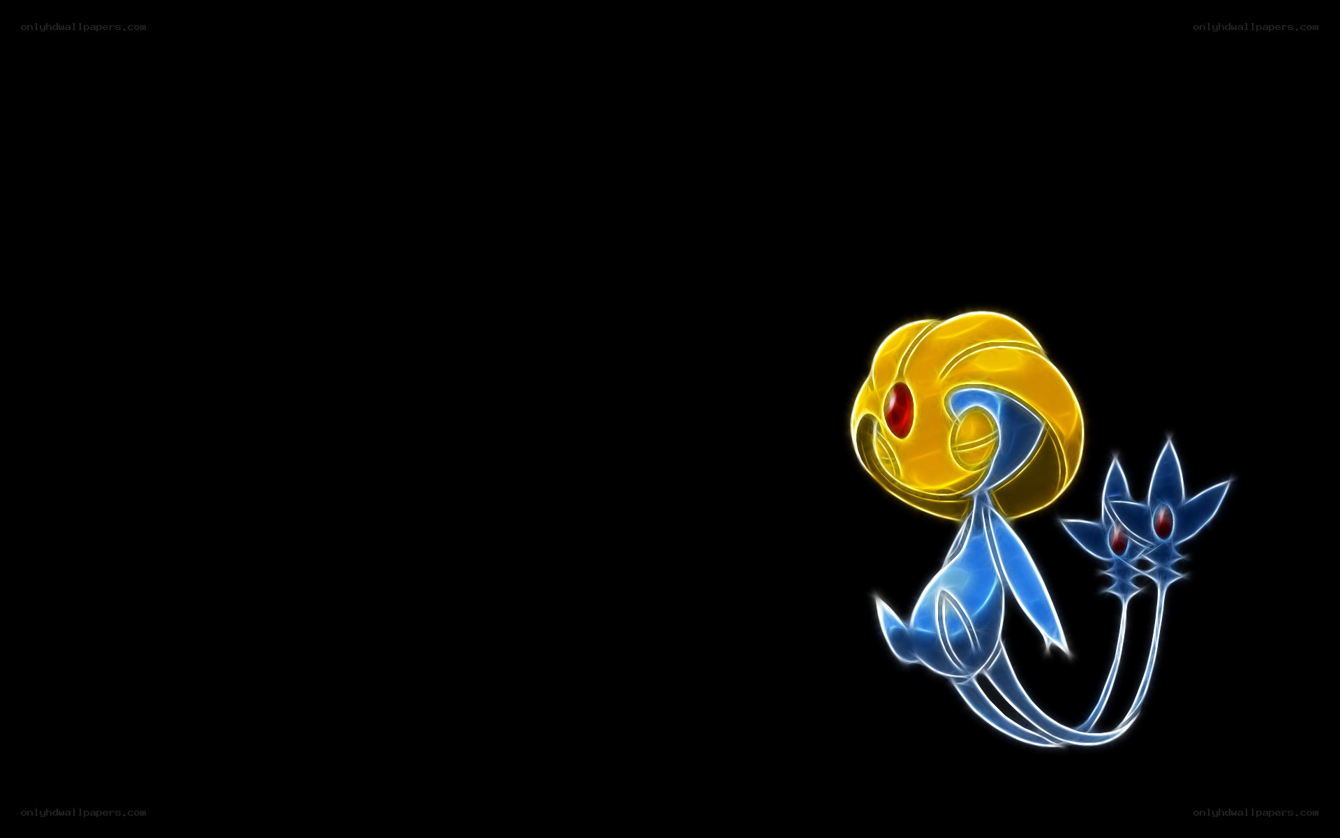 Phione and Manaphy glowing