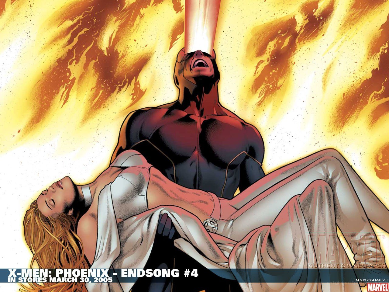 Phoenix and Cyclops in battle