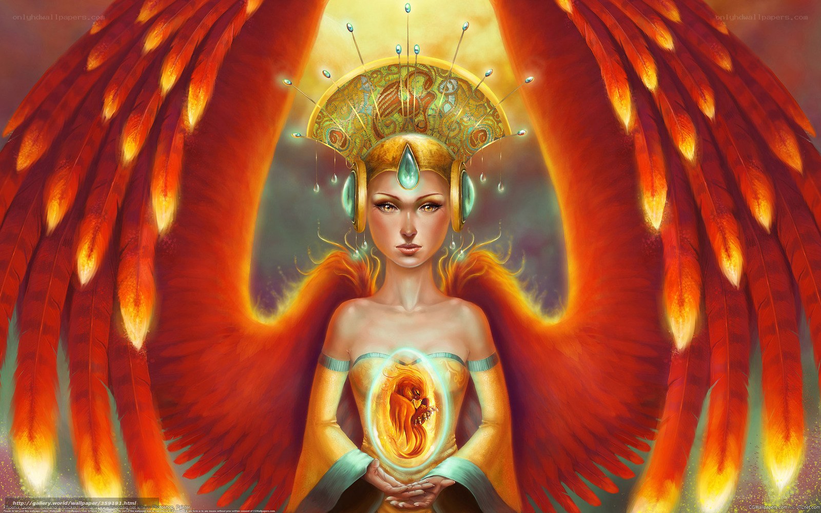 Phoenix Angel with Wings