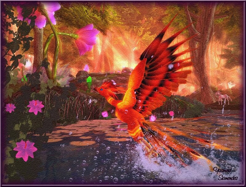 Phoenix Bird in Water