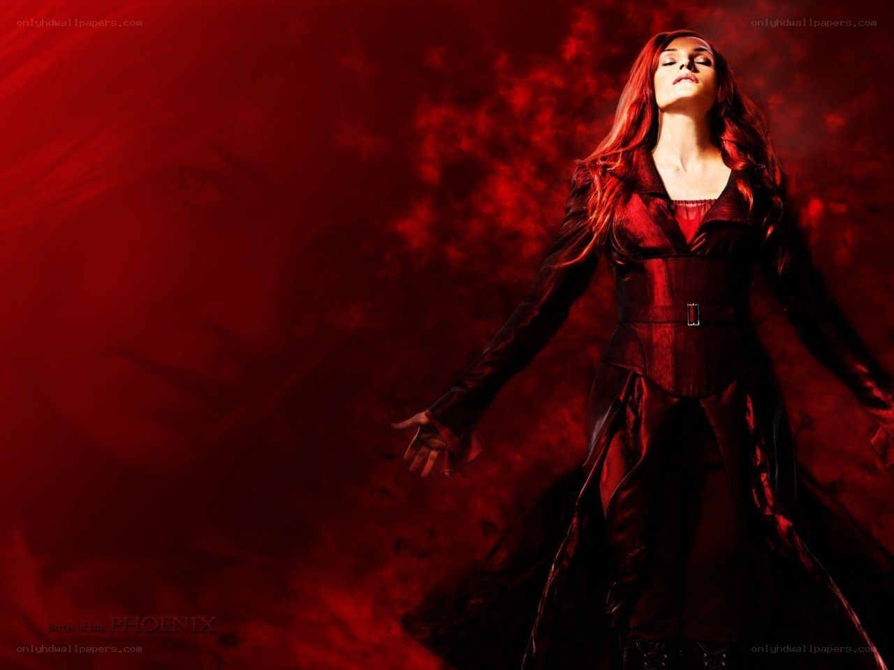 Phoenix character in red