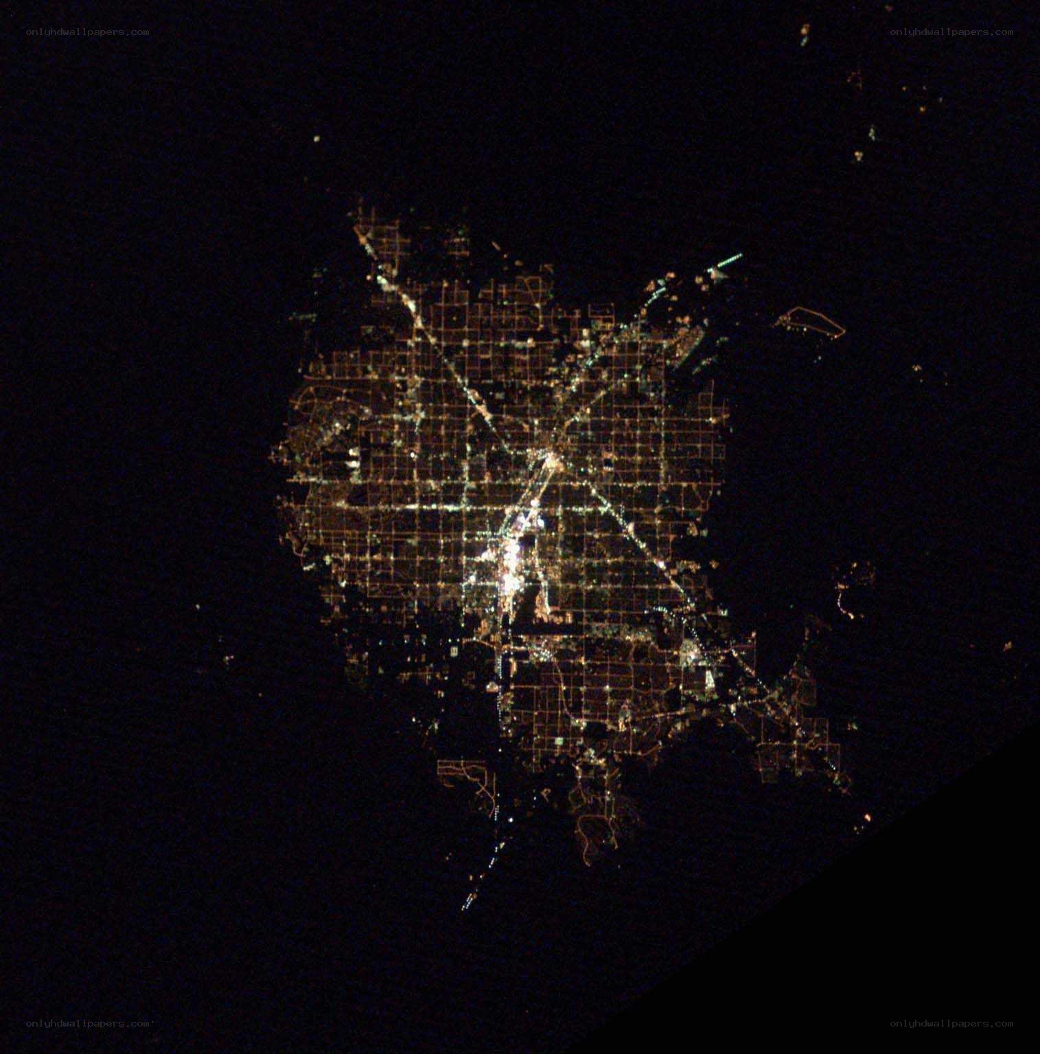 Phoenix city lights at night