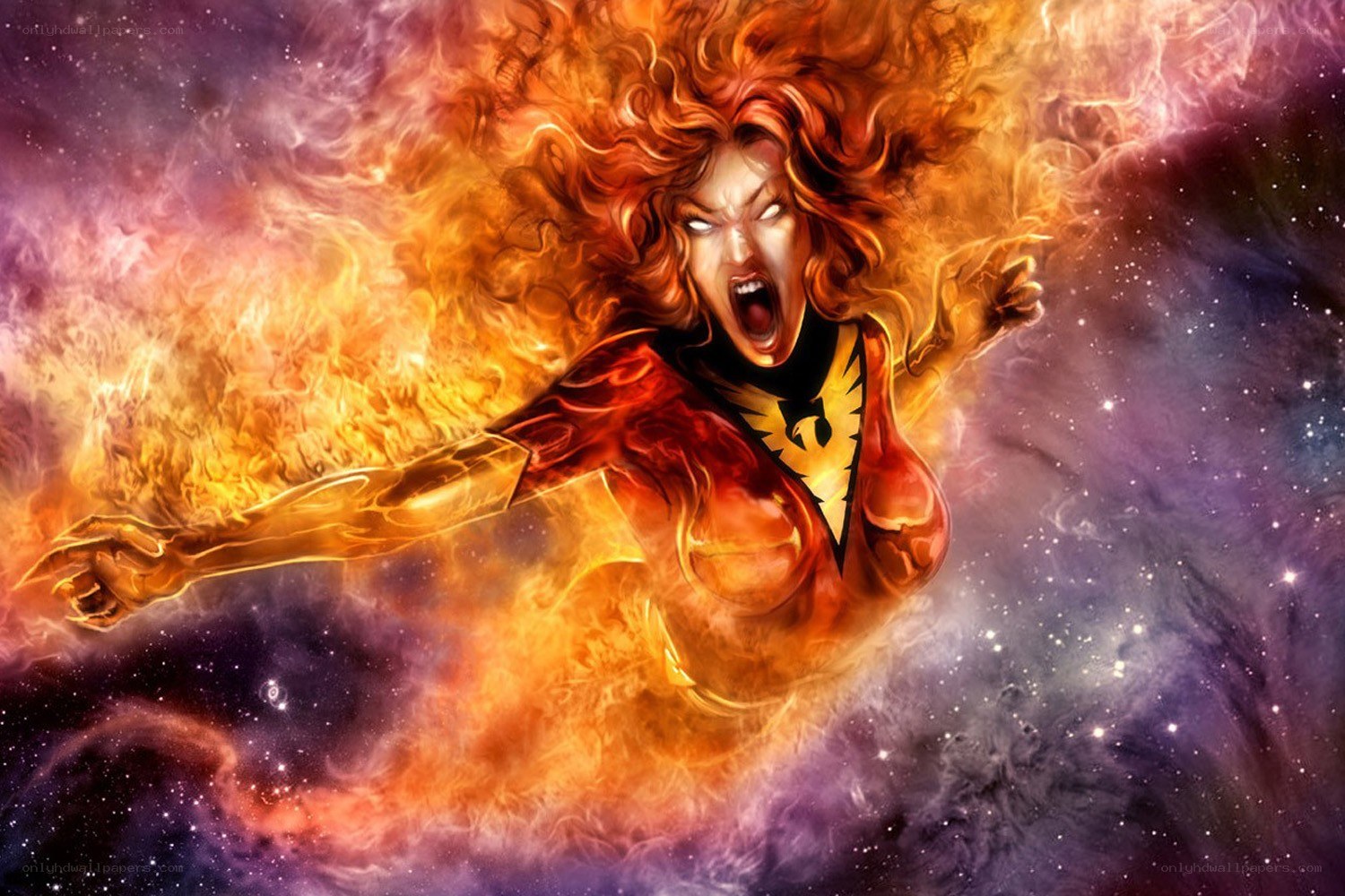 Phoenix in cosmic fire