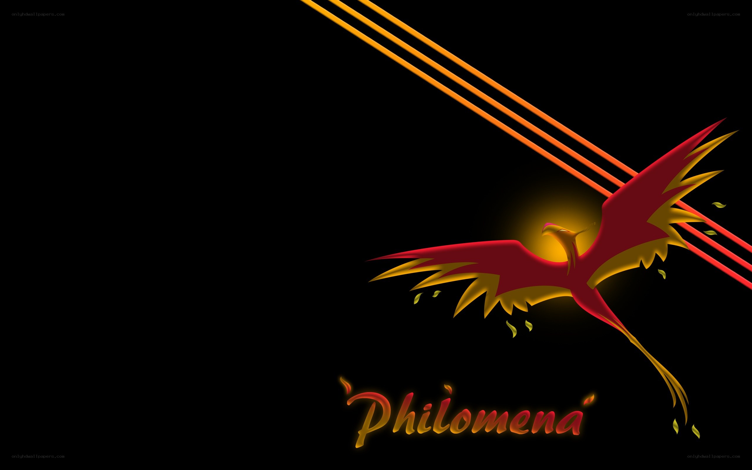 Phoenix logo with glowing text