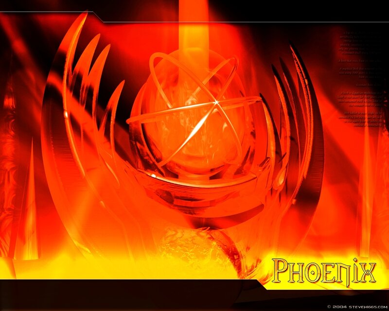 Phoenix rebirth symbol
